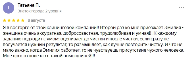 Отзыв о работе компании "CLEAN HAPPY" по химчистке дивана, ковра и стыков между плиткой.